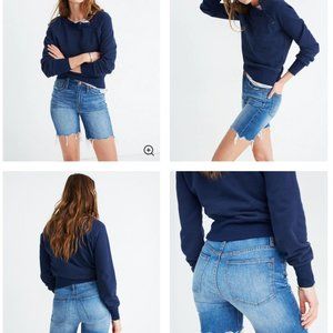 MADEWELL High-Rise Mid-Length Denim Shorts